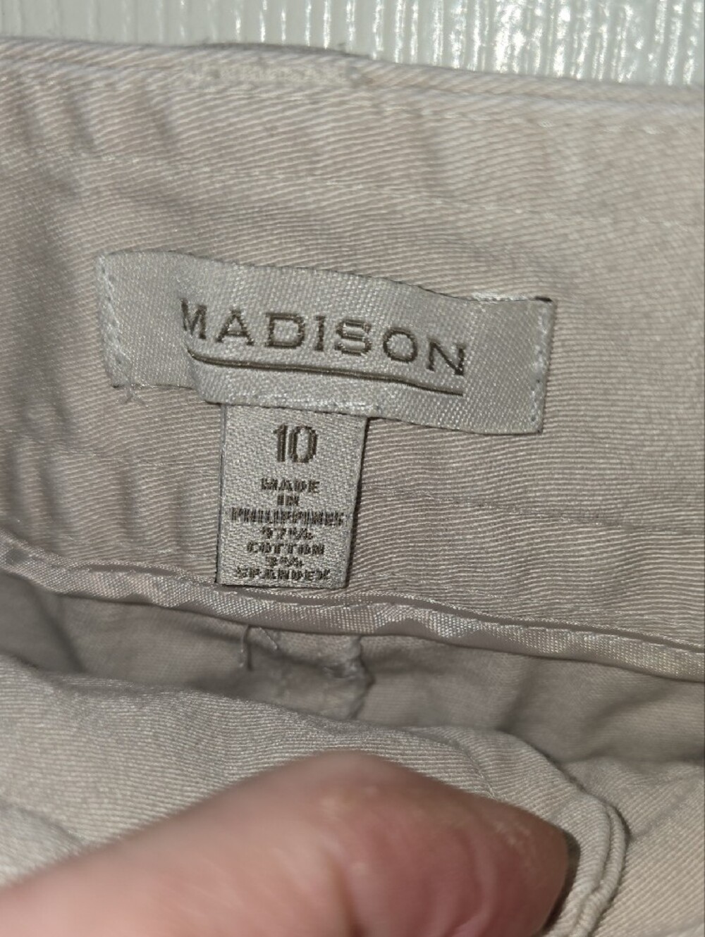 Madison‎ Cream Cropped Chinos - Picture 2 of 4